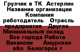 Грузчик в ТК "Астерлин › Название организации ­ Компания-работодатель › Отрасль предприятия ­ Другое › Минимальный оклад ­ 1 - Все города Работа » Вакансии   . Амурская обл.,Белогорск г.